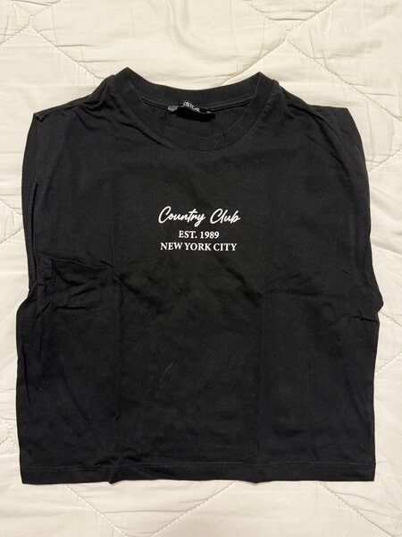 Débardeur Noir Country Club