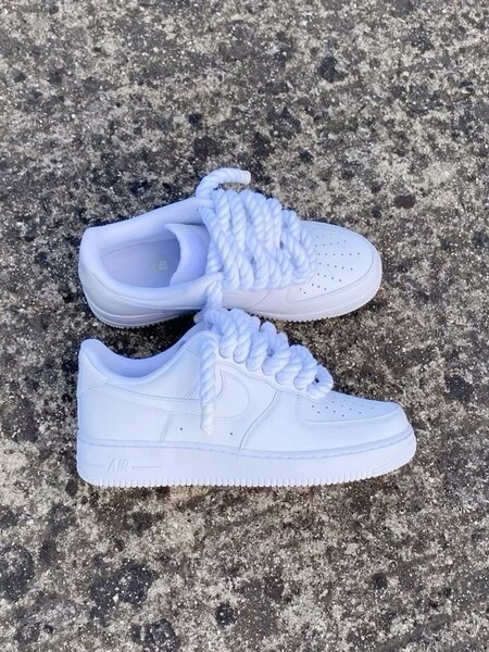 Air force Blanche gros lacet