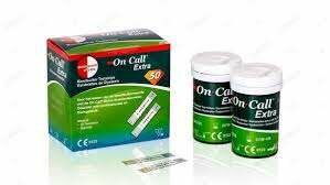 ON CALL EXTRA GLUCOMETER 50 SUGAR TESTING STRIPS 2 X 25