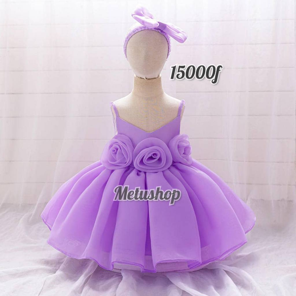 Robe pour fille (couleur - violet)