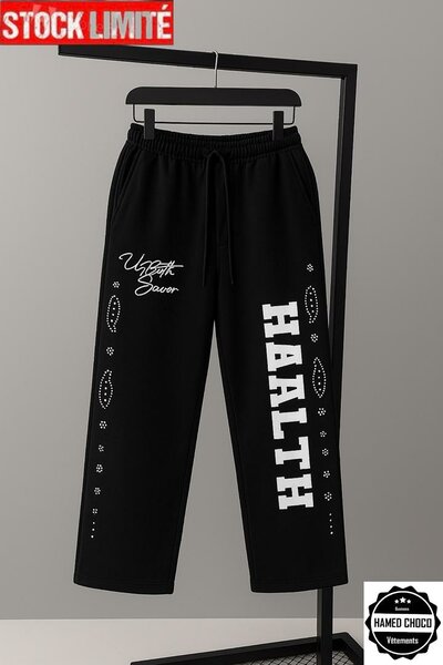 Pantalon noir streetwear homme