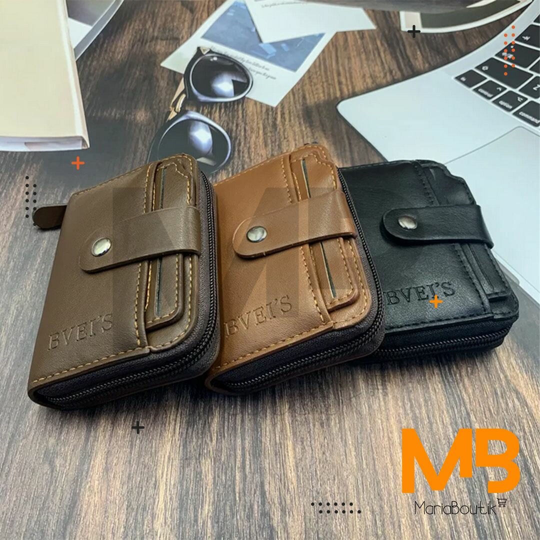 MBK Porte-carte Homme Marron