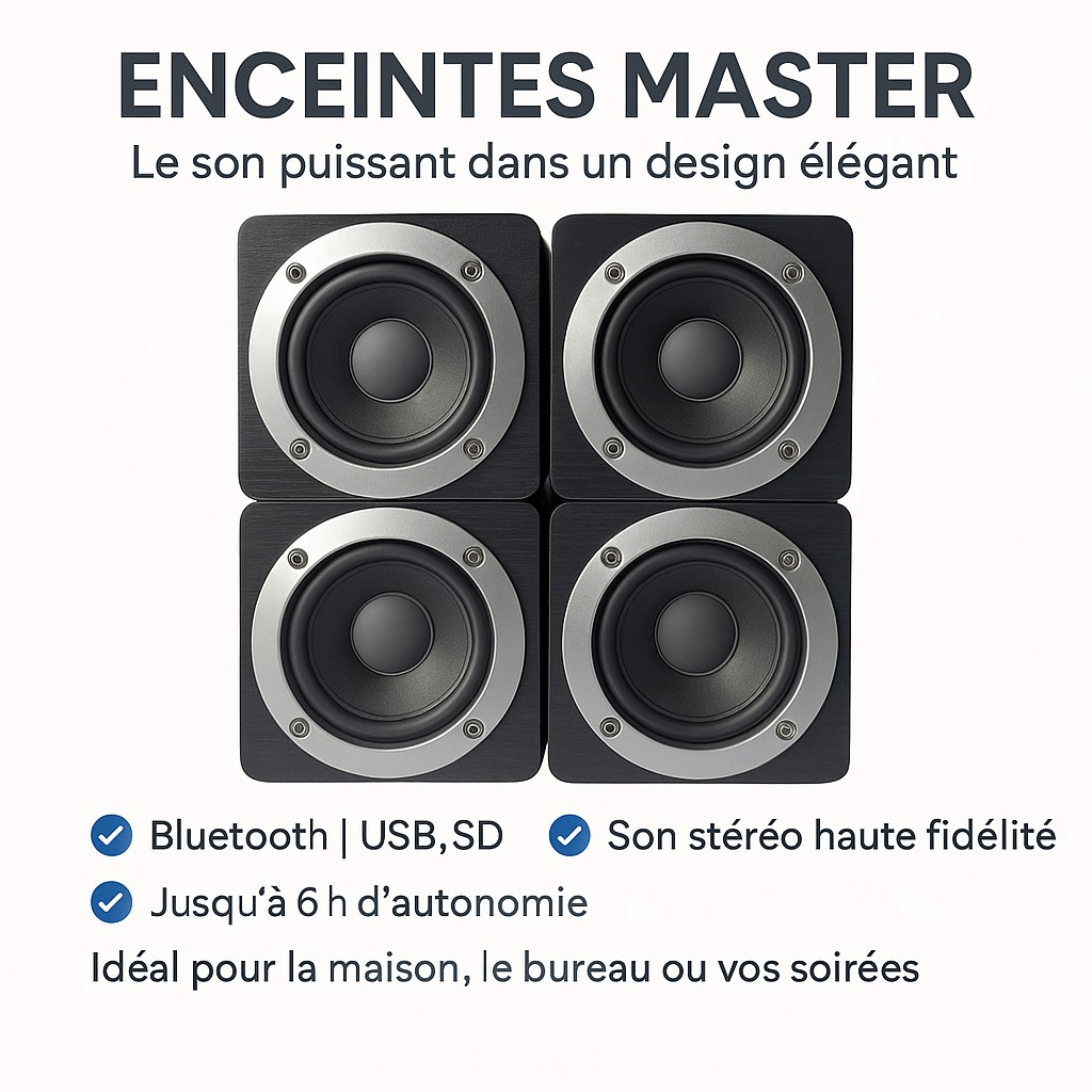 Enceintes Bluetooth Master