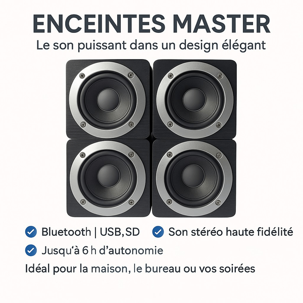 Enceintes Bluetooth Master