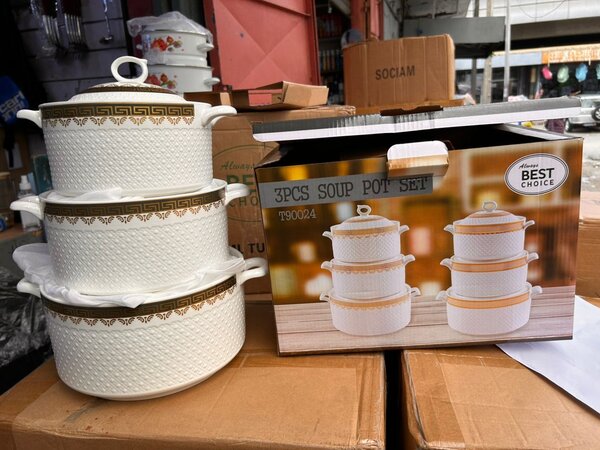 Set de 3 récipients à soupe