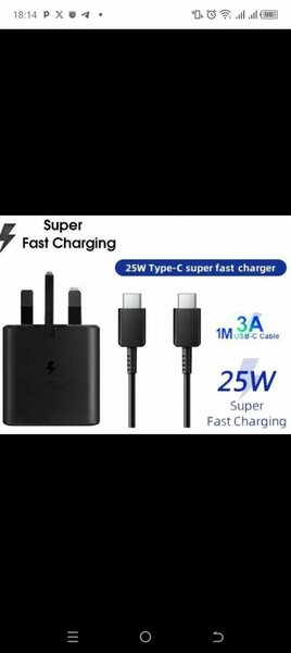 Original Type C to C 25W Samsung Data Cable