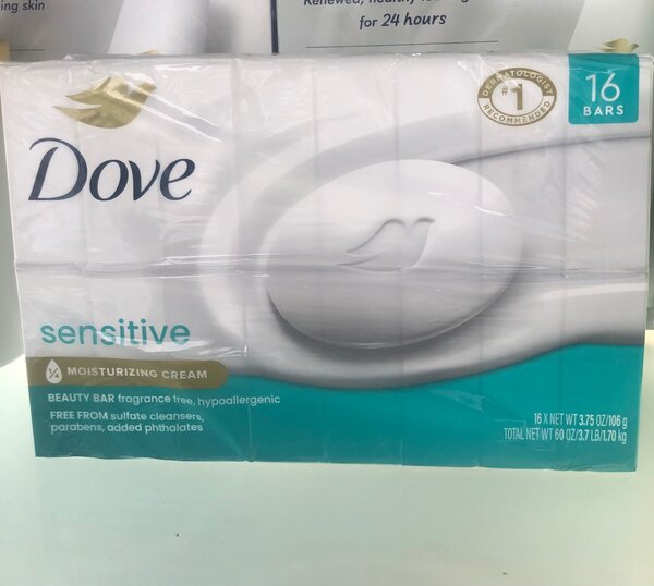 Dove beauty and sensitive bar soap