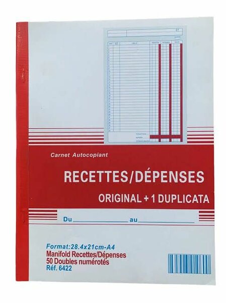 Carnet de Comptabilité Autocopiant