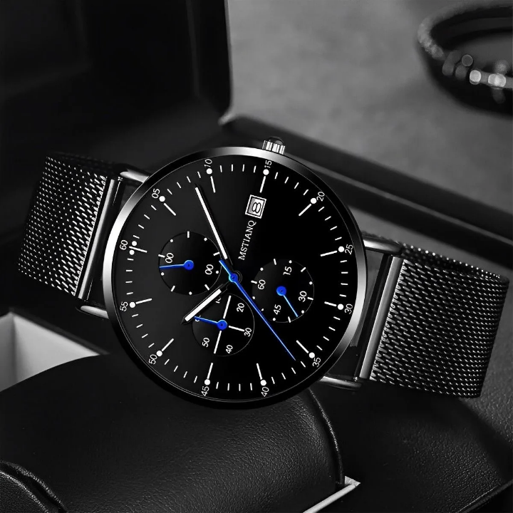 Montre élégante en acier