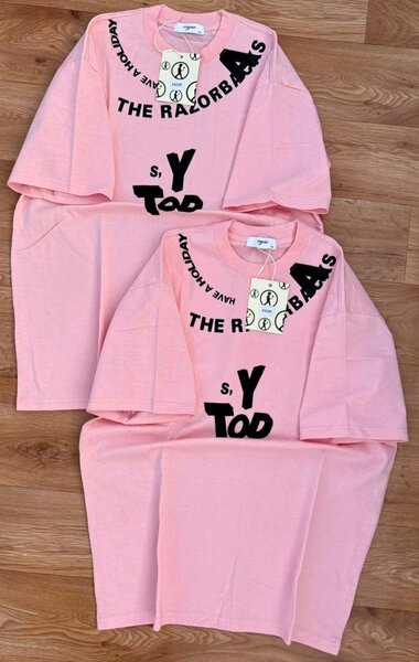 T-shirt rose oversize