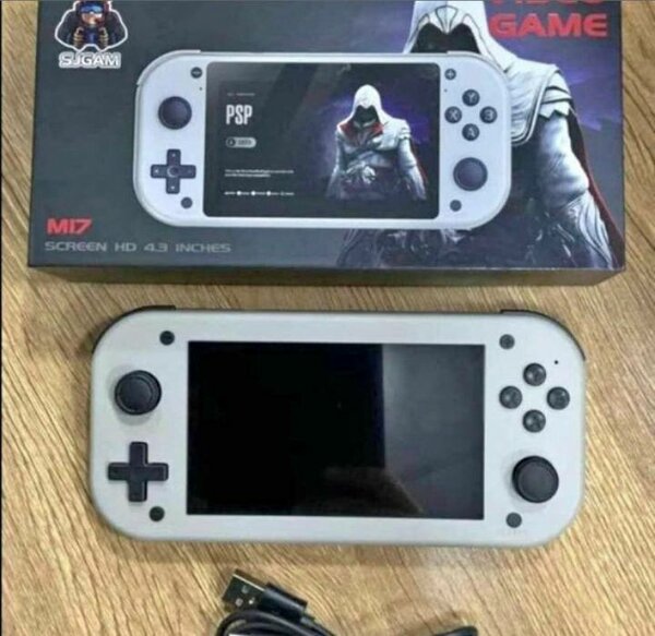 Console de jeu portable M17 blanche