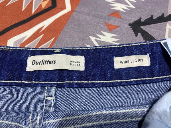 Outfitters wide leg jeans blue