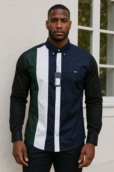 Chemise élégante à rayures