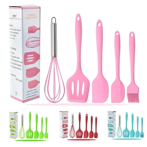 5-Piece Silicone Kitchen Tool Set