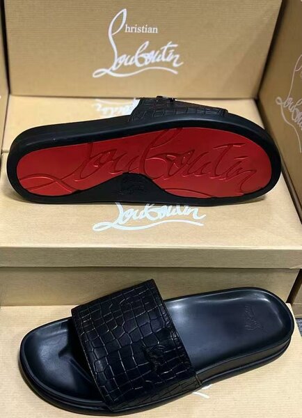 Mules homme luxe en cuir noir