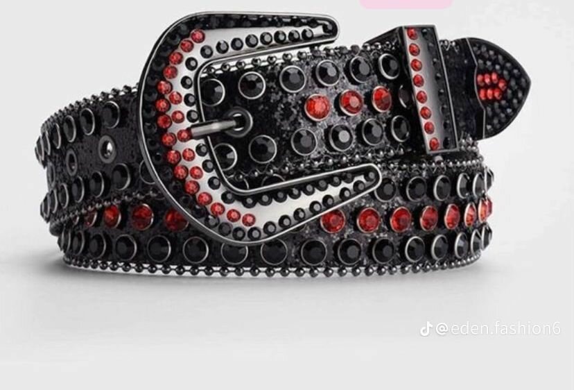 Ceinture en strass luxe rock