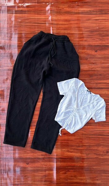 Club top and skirt, jogger