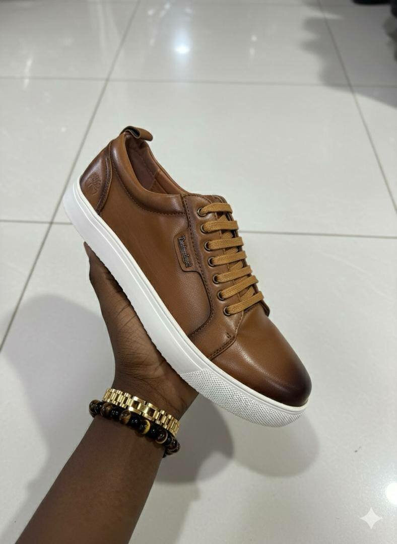 Sneakers en cuir pour hommes