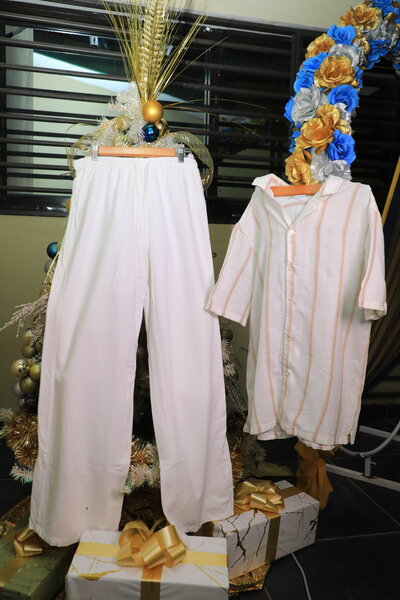 Ensemble lin hommes/femmes