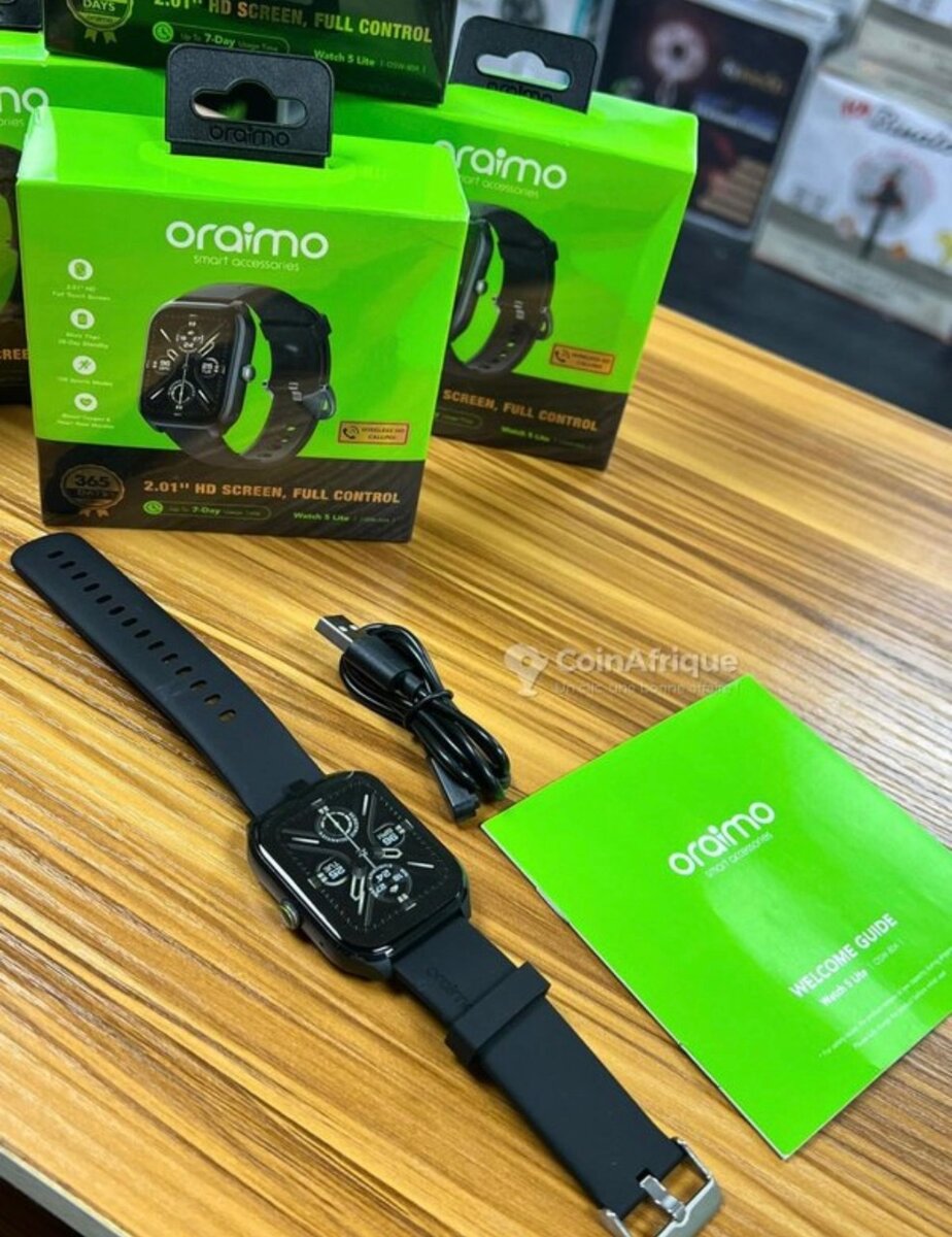oraimo Watch 5 Lite Montre intelligente IP68 HD 2,01 pouces