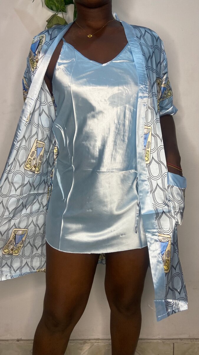 Ensemble de nuit satin soie