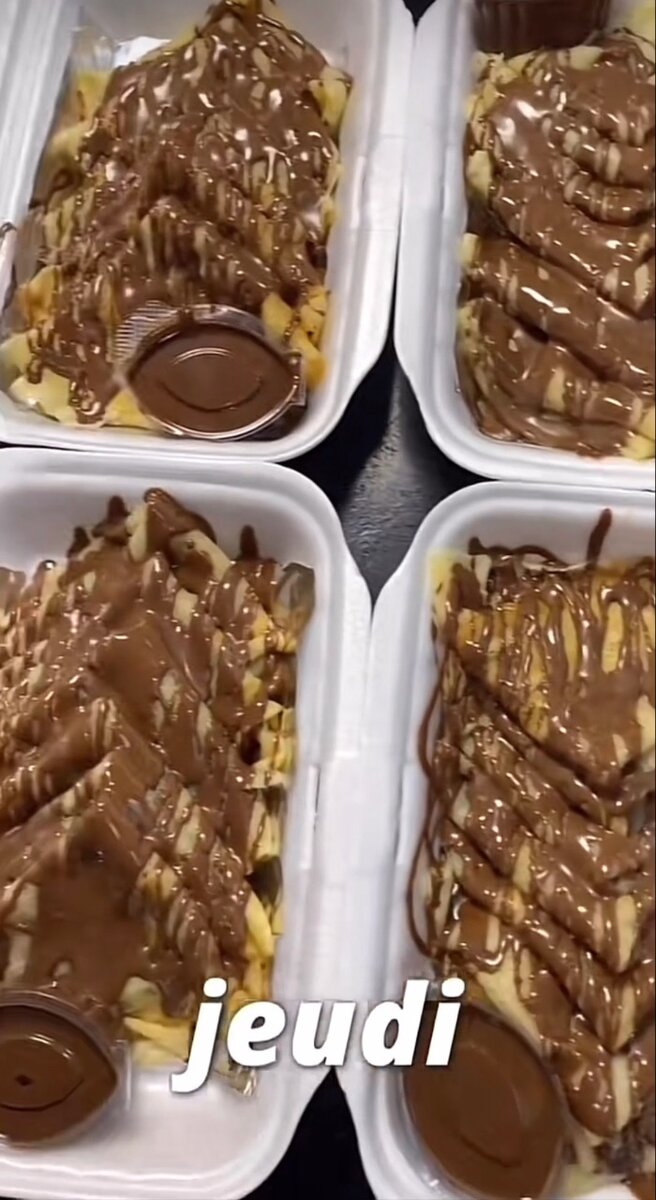 Crêpes Fourrées au Chocolat