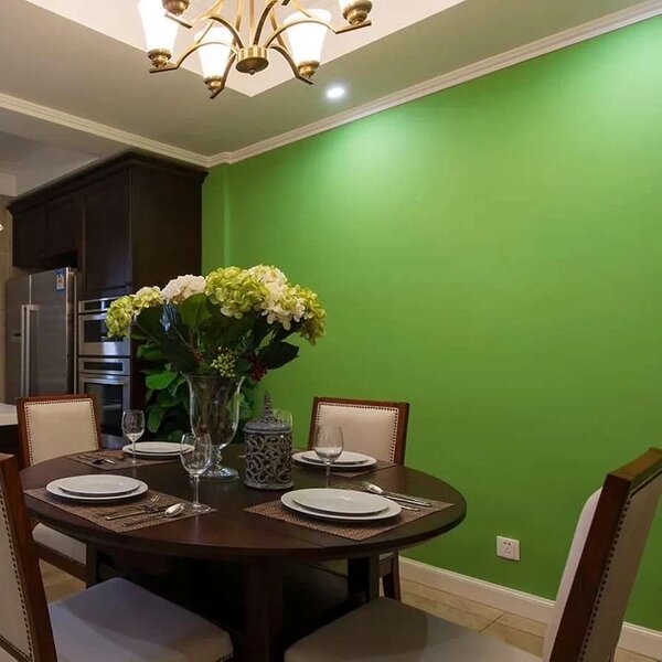 Peinture murale verte vive