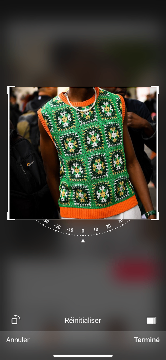 Pull sans manches crochet coloré