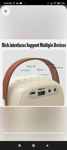 Portable Bluetooth Speaker with a Free Mic. With colorful li