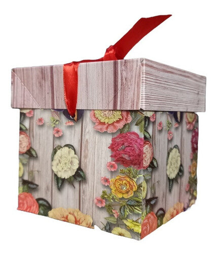 Boîte cadeau florale élégante