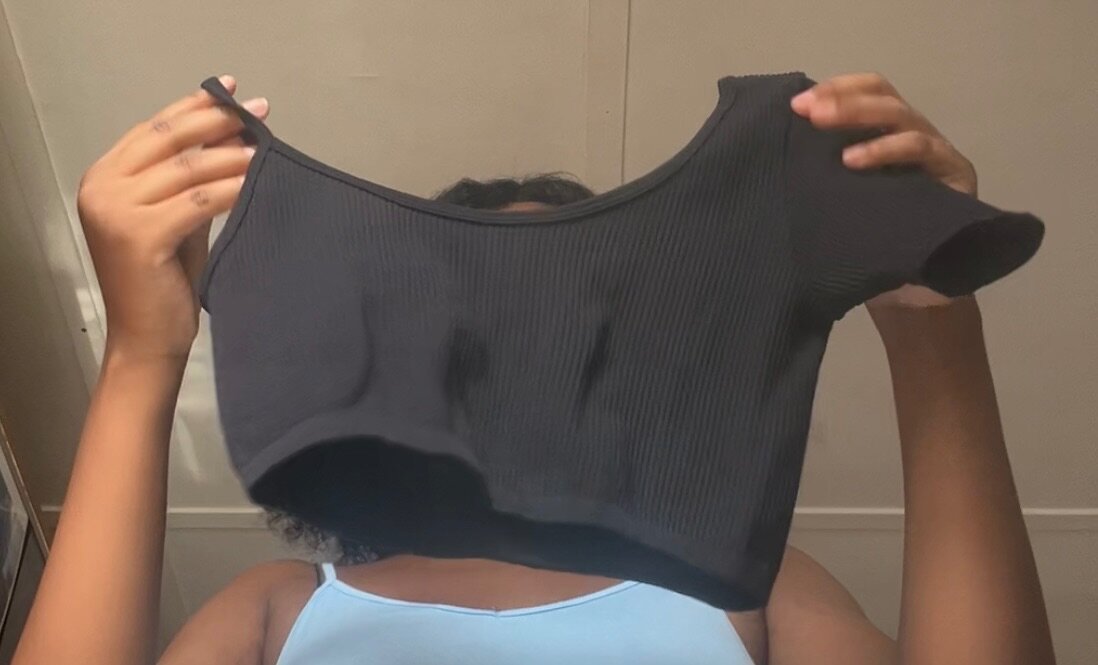 Top court en tricot pour femmes