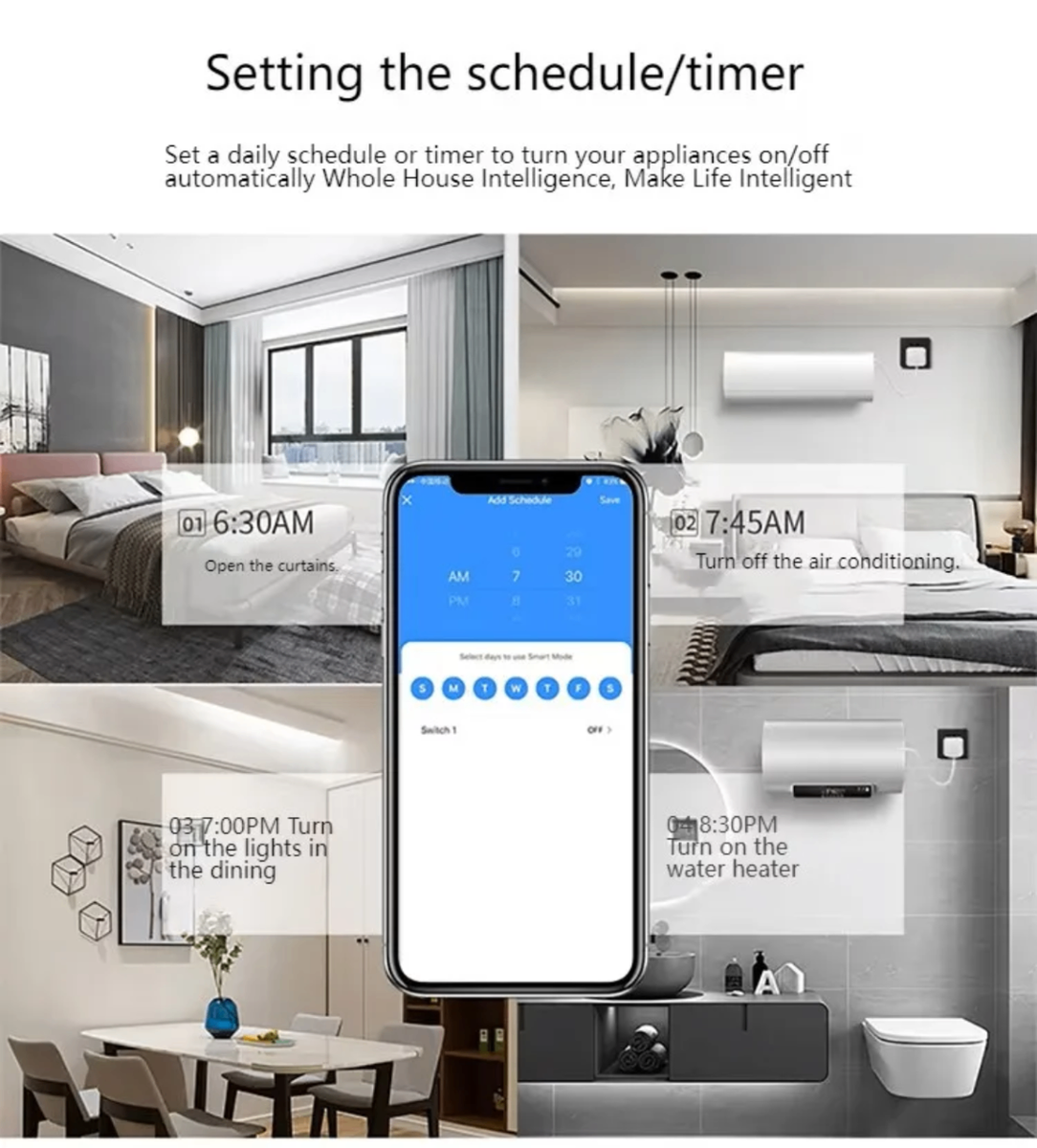Prise intelligente 4 prise/por