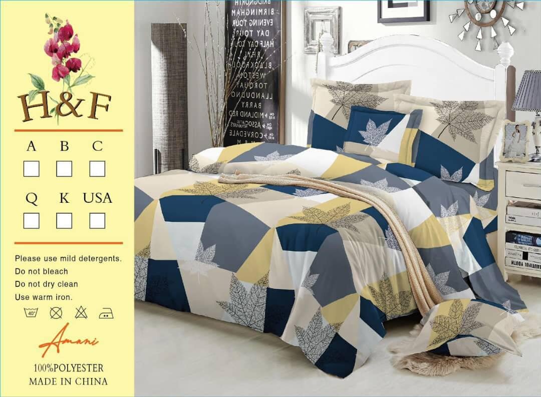  set includes 2 bedsheets and 4 pillowcases.