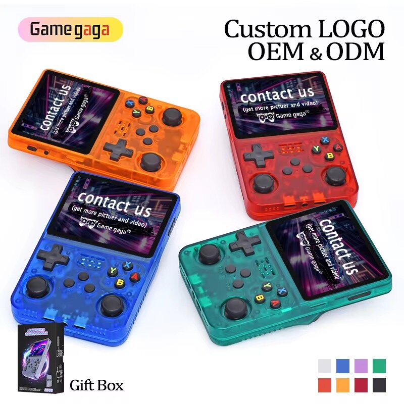 Console portable rétro colorée