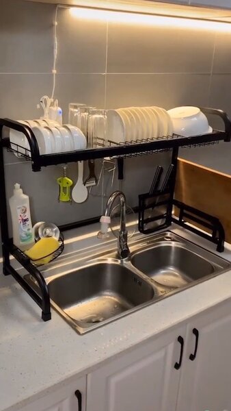 Égouttoir à vaisselle réglable