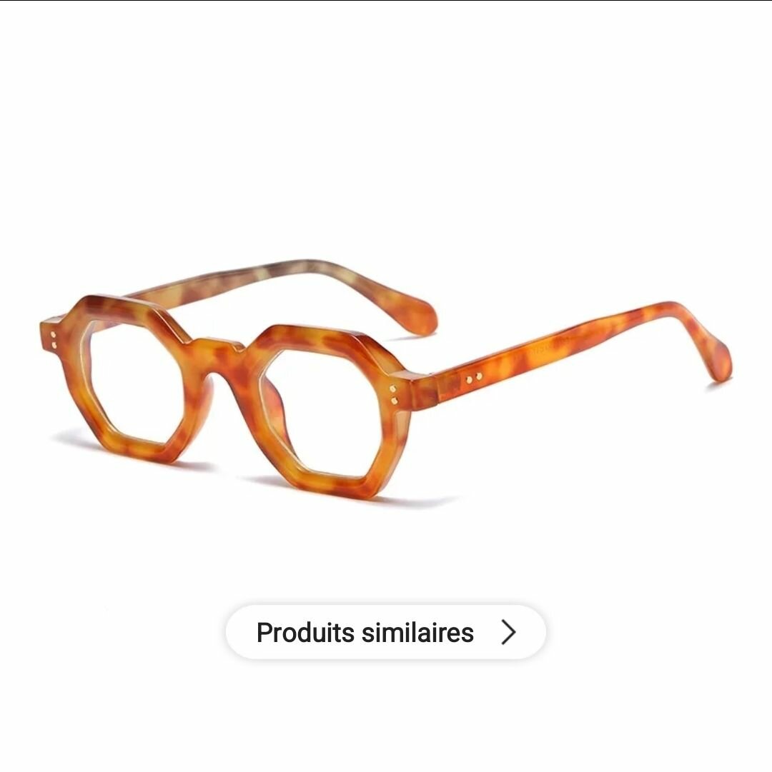 Lunettes Hexagonales Vintage