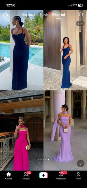 Robe de soirée élégante longue