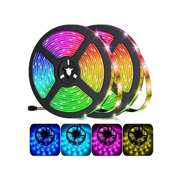 2 Bande Lumineuse LED Ruban Décoratif + Télécommande