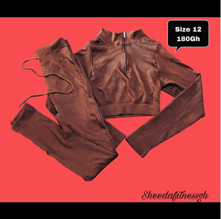 sweater and trousers brown