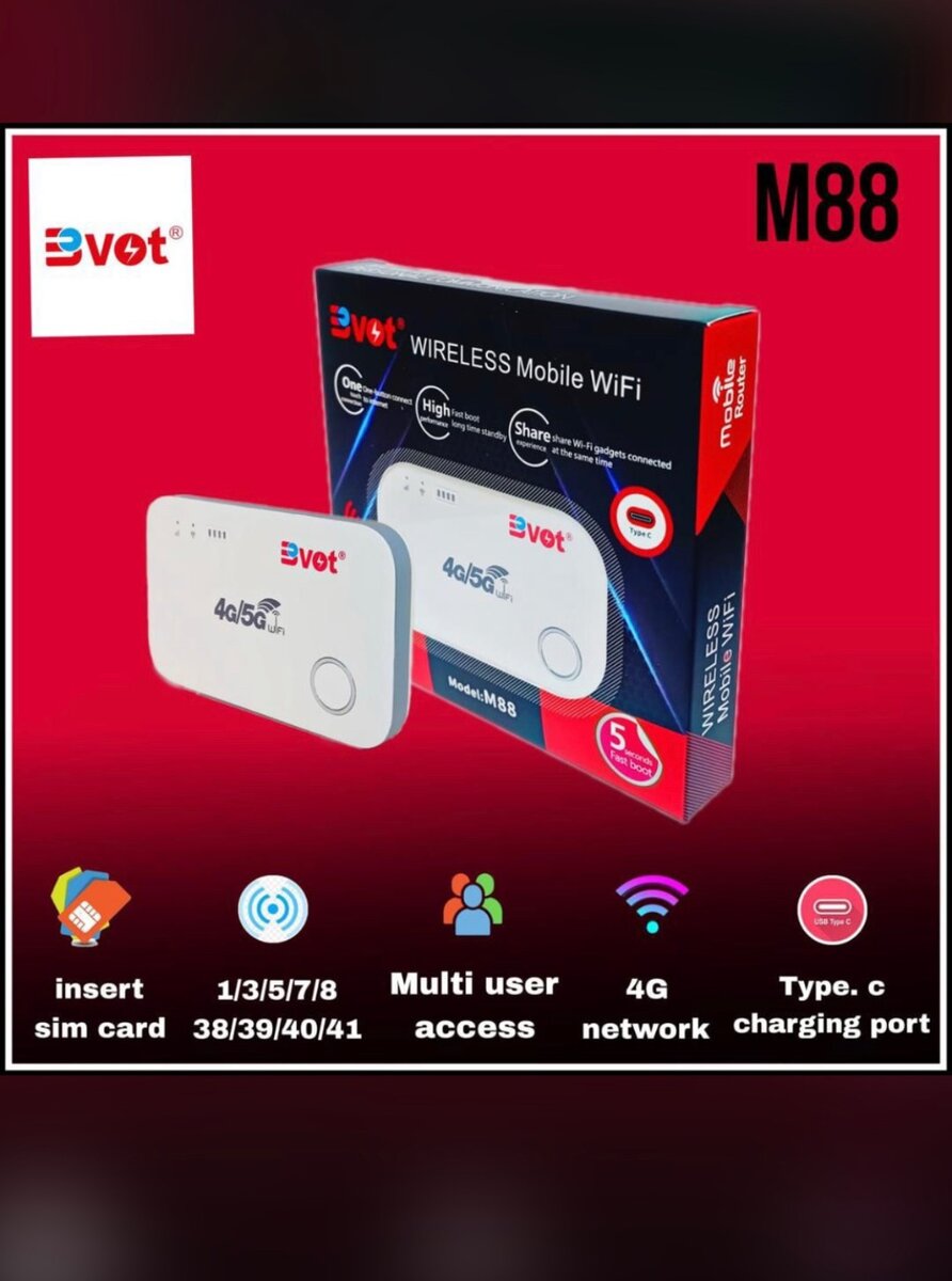 Routeur WiFi Mobile 4G/5G - M88
