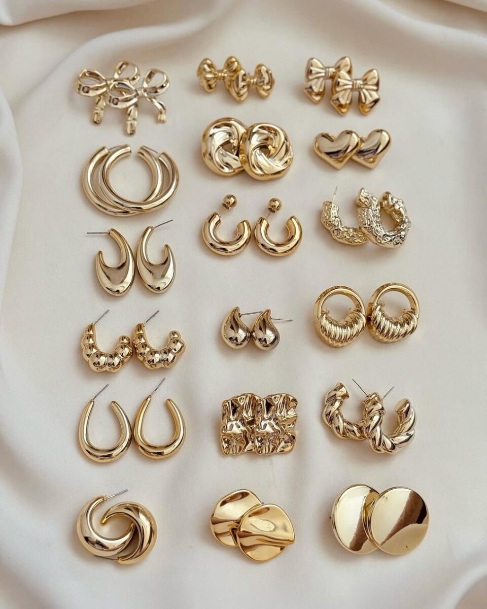 Boucles d'oreilles créoles dorées