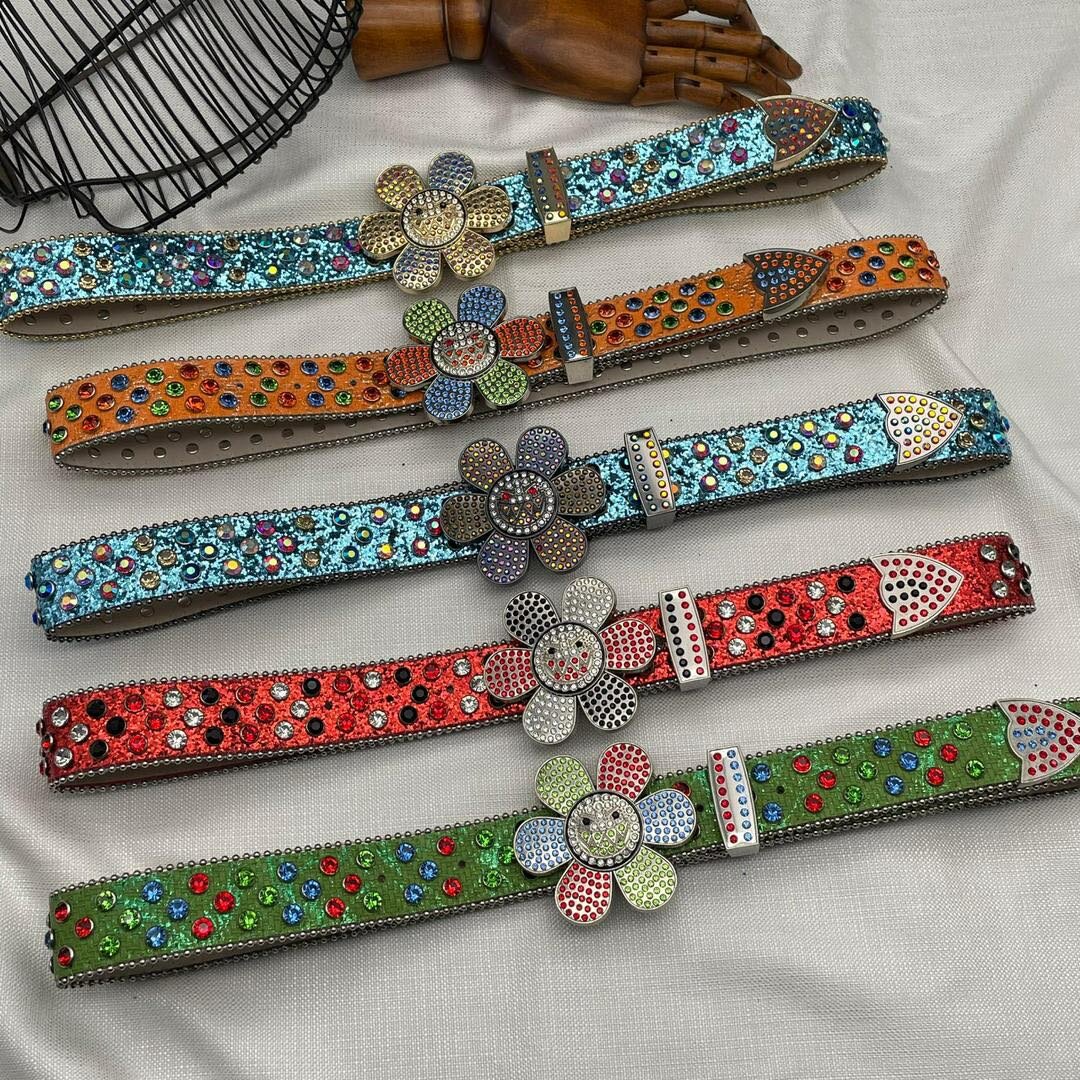 Rhinestones Belt and leather belts