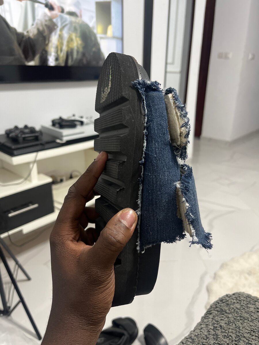 Sandales en denim décontractées