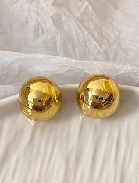 Gold Coloured Ball Studs