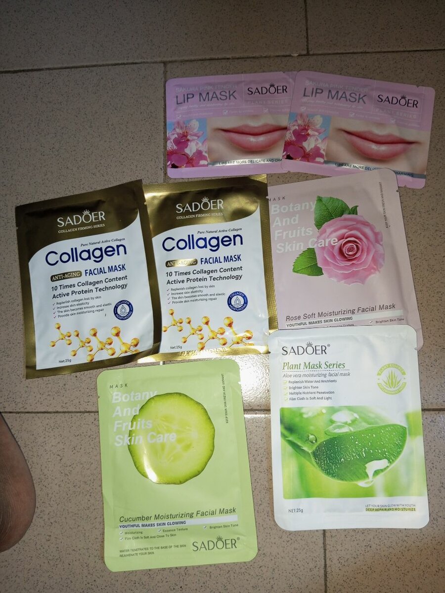 Set de Masques Visage et Lèvres