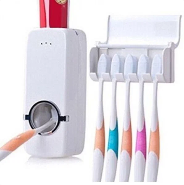 Distributeur Automatique de Dentifrice et Porte-Brosses