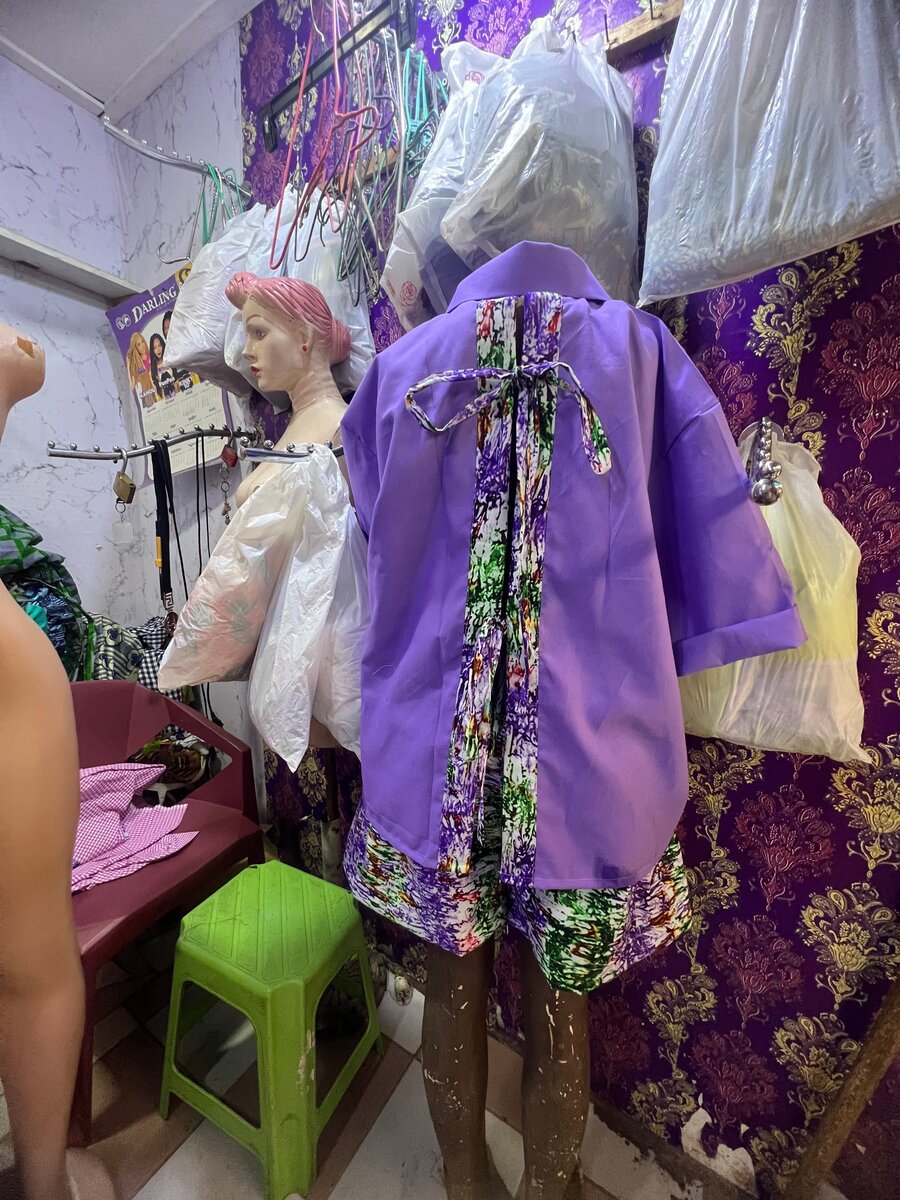 Chemise oversize violette tendance