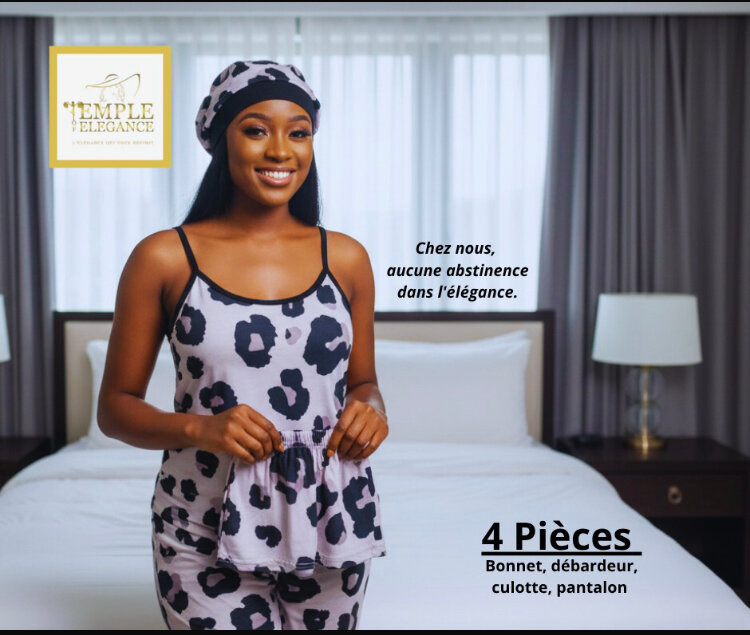 Pyjama Femme 4 Pièces Chic