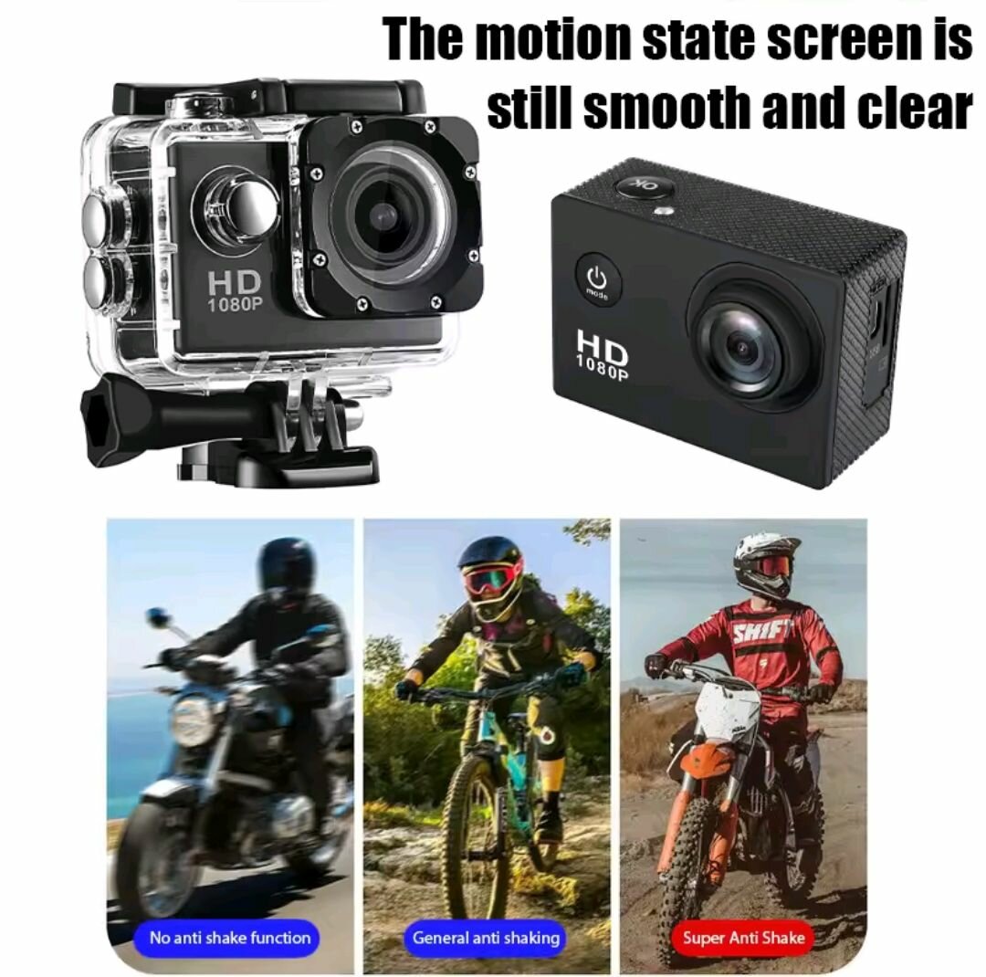 Caméra HD Sport Étanche 1080P