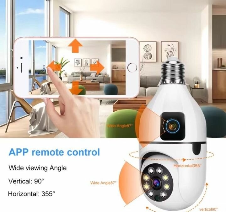 Caméra WiFi 360° E27
